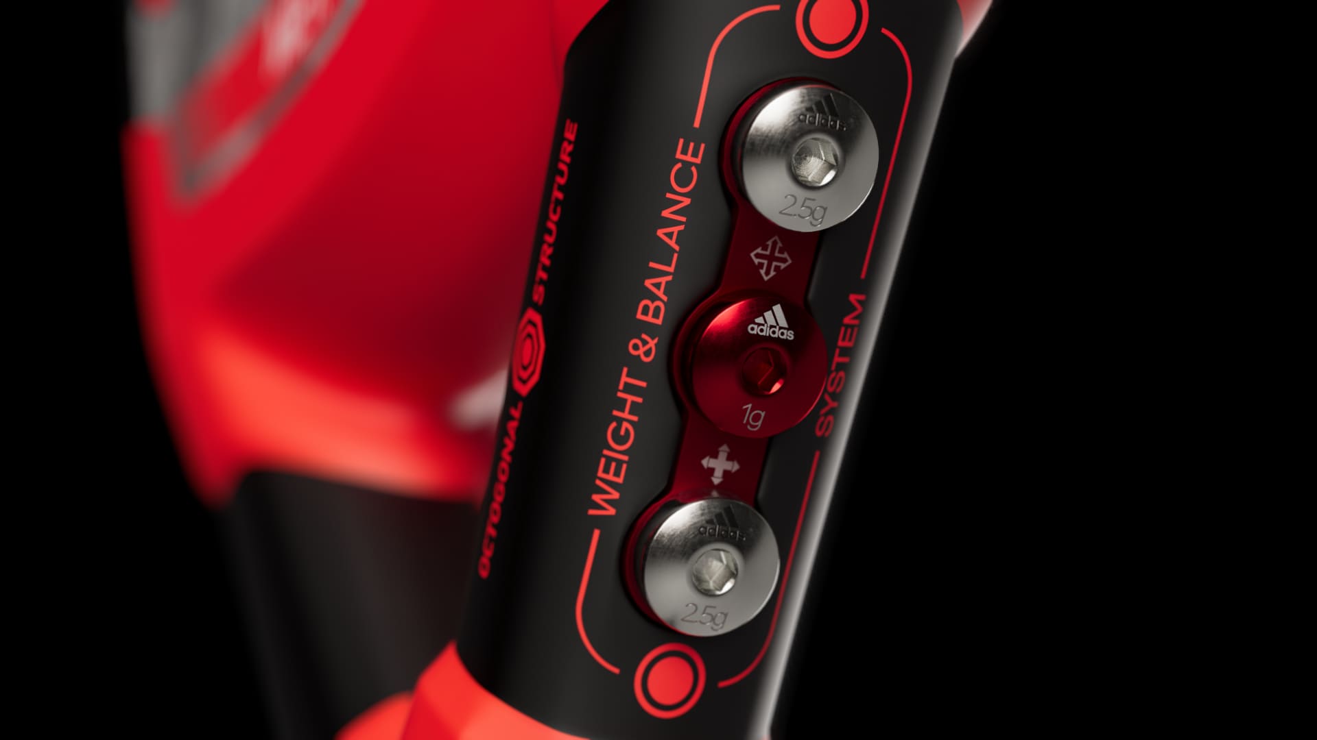 Metalbone 3.1 — A red and black weight balance system.